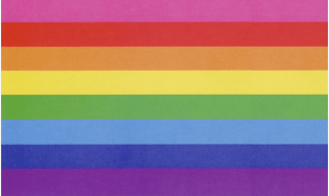 Gay Pride 8-colors Flag by Stonewall Veteran<br> Gilbert Baker