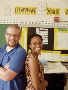 Brittorf (left) and Tiffany Watson are teachers with the Inner City Teaching Corps of Chicago